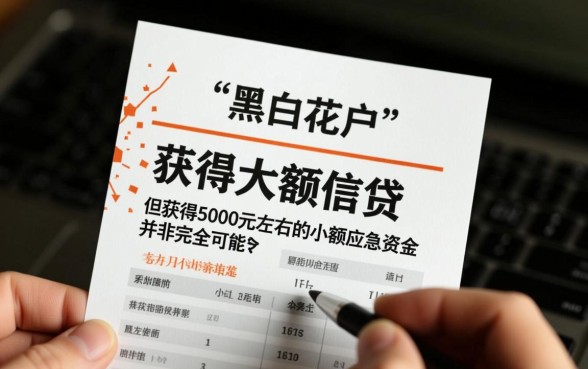 5000实测黑白花户能下款吗？哪里有不看征信口子？