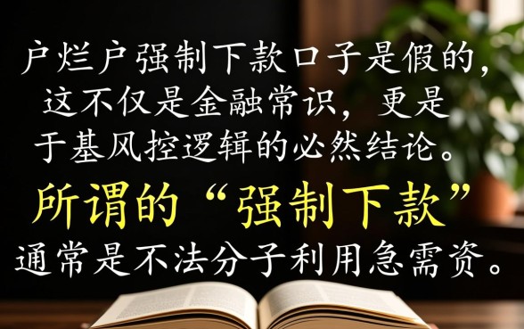 黑户烂户强制下款的口子是真的吗，强制下款口子安全吗