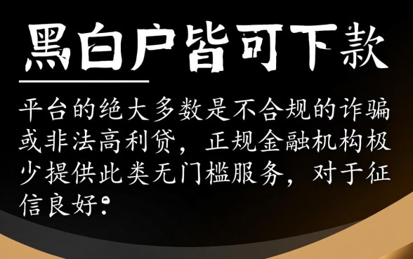 网上黑白户皆可申请的网贷口子吗，哪里有