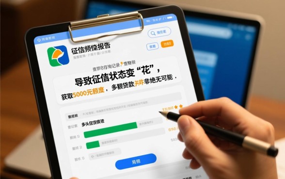 征信数据花能下款5000的口子吗？征信花了怎么借5000？