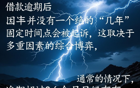 闪电借款逾期了几年会被起诉吗，真的会被起诉吗？