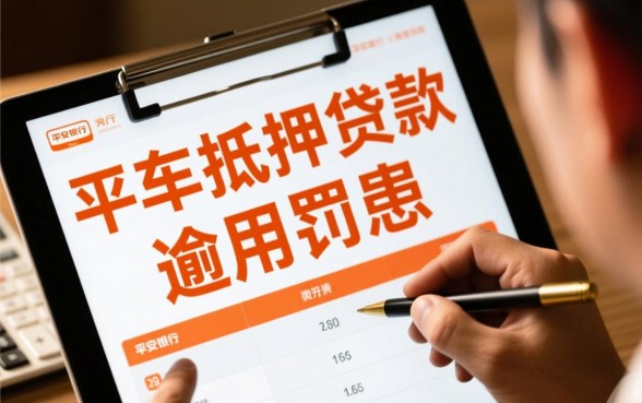 平安银行汽车抵押贷款逾期罚息怎么算，逾期一天罚多少？