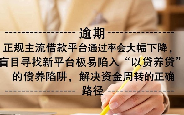 逾期了还有什么借款平台能通过，征信不好怎么借钱