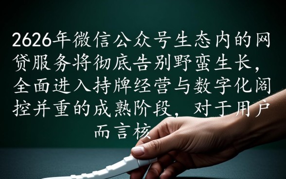 微信公众号下款的网贷2026有哪些，哪个平台通过率高？