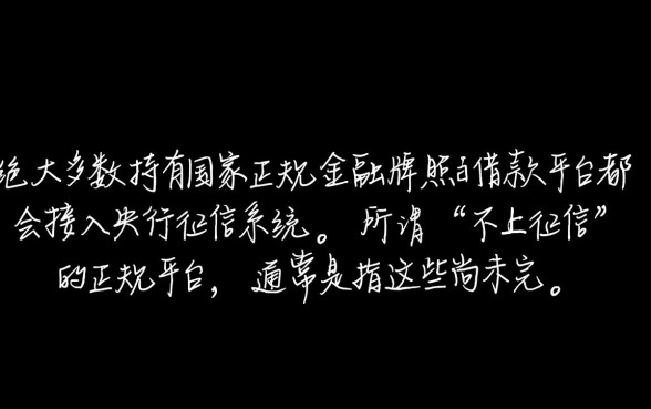 哪些正规借款平台不上征信记录，2026最新不看征信的贷款平台