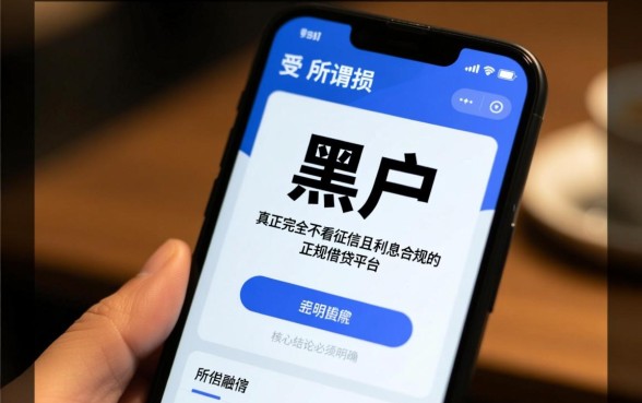 黑户借钱的正规平台有哪些平台，不看征信能下款吗