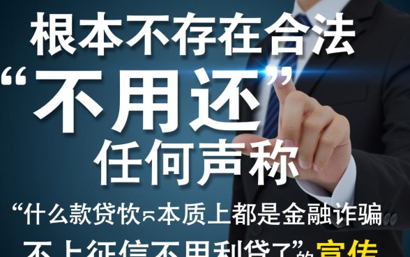 什么贷款软件不上征信不用还了，不用还的网贷是真的吗？