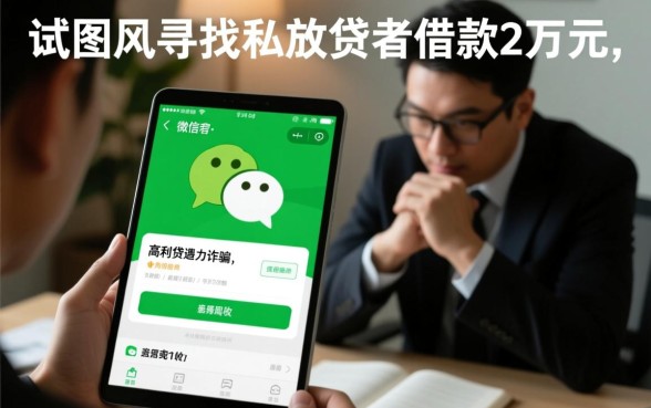 黑户私人加微信借钱2万元靠谱吗，哪里有渠道？