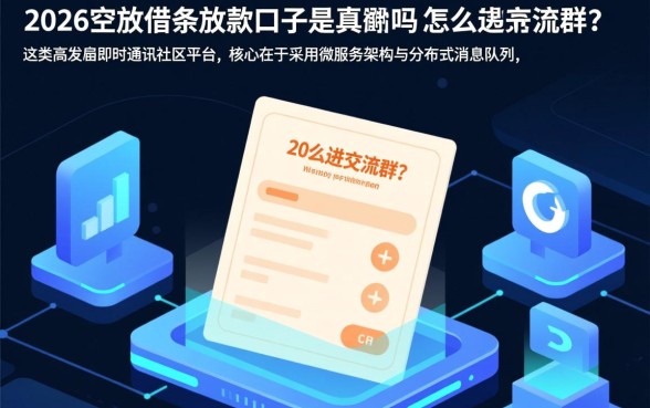 2026空放借条放款口子是真的吗，怎么进交流群？