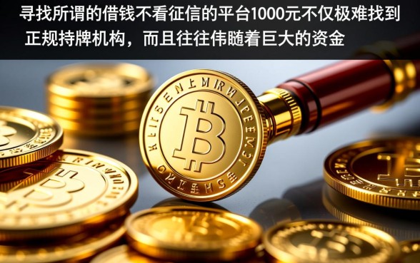 借钱不看征信的平台1000元，哪里可以借到？