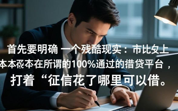 征信花了哪里可以借到钱，100%通过的正规平台有哪些