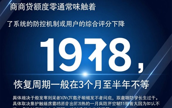 网商贷额度突然没有了怎么回事，什么时候会再恢复