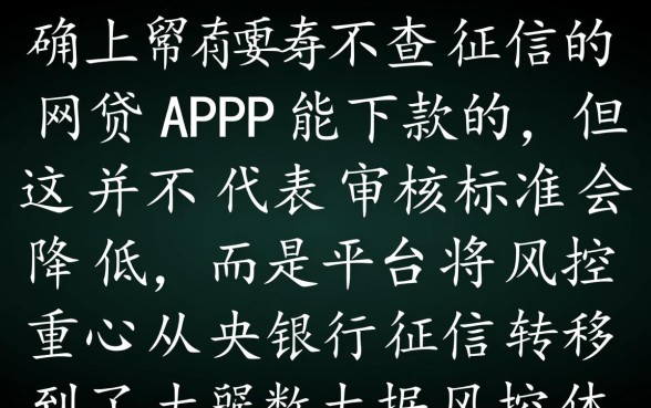 不查征信的网贷APP能下款的，2026最新口子怎么申请容易过