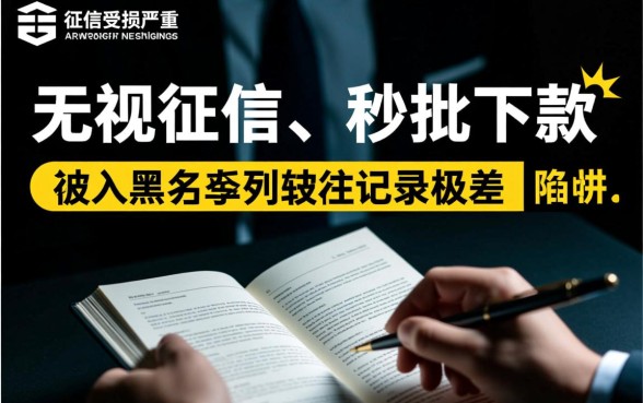 征信黑了怎么贷款？2026年9月有秒批口子吗？