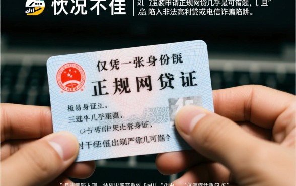 征信黑了网贷凭一张身份证可以吗，黑户能下款吗？