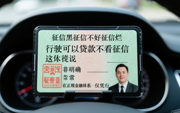 征信黑烂行驶证能贷款吗？不看征信哪里可以贷？