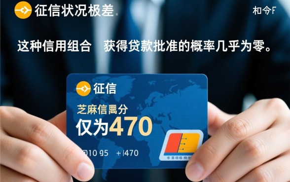 征信黑芝麻分470可以贷款吗，哪里能借到钱？