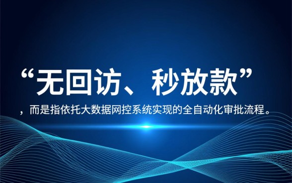 哪个网贷无回访秒放款成功率高，怎么申请容易秒下款