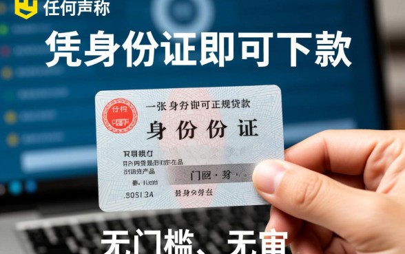 用身份证可以贷款的网贷有哪些，哪些平台正规靠谱？