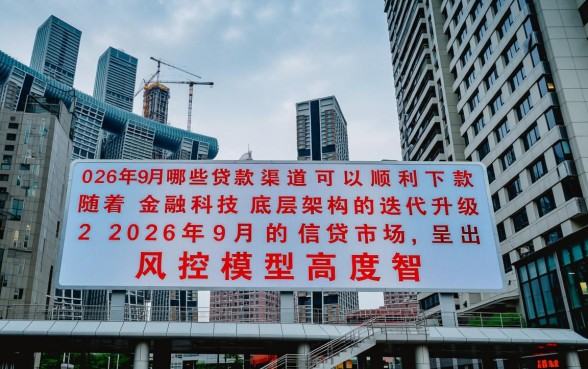 2026年9月有哪些贷款渠道可以顺利下款,正规贷款口子哪里借