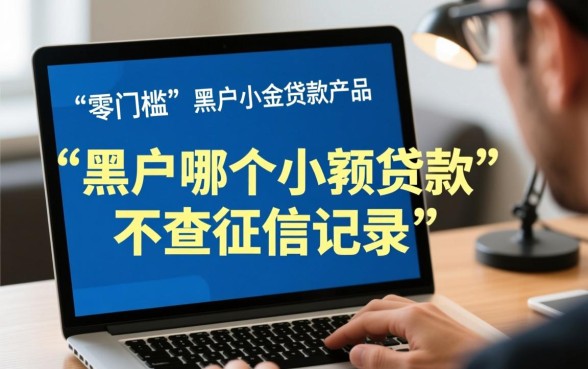 黑户哪个小额贷款不查征信记录，黑户急需钱哪里能借？