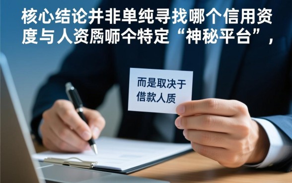 哪个平台借款容易出高额度，哪个平台借款额度高利息低？