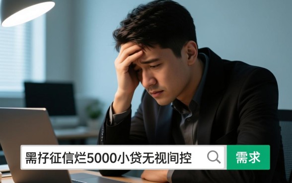 征信黑了能贷款吗，5000小贷无视风控哪里申请