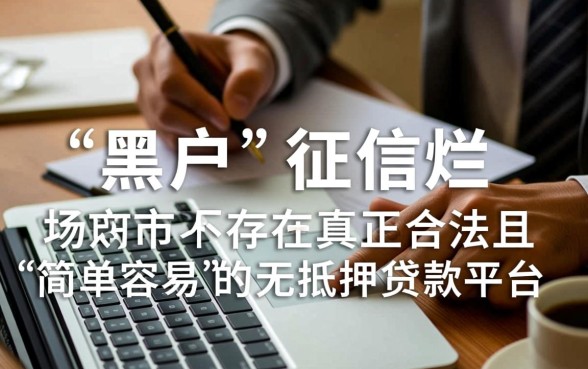 征信黑了哪里能贷到款，最简单容易的平台有哪些