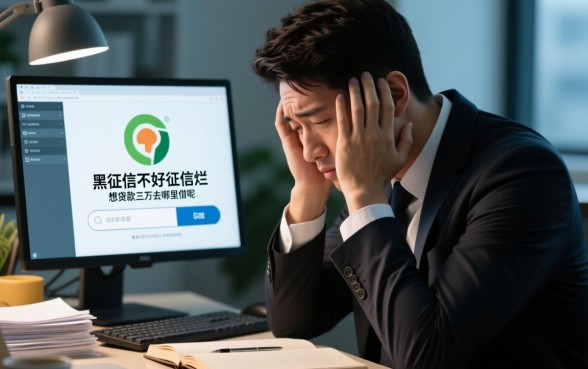 征信黑想借三万去哪里借，征信不好怎么下款