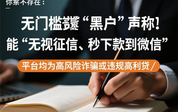 黑户贷款哪个平台能下款到微信，怎么申请不查征信秒到账