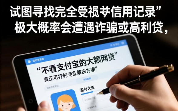 征信黑了怎么借大额网贷？不看支付宝的口子能下款吗