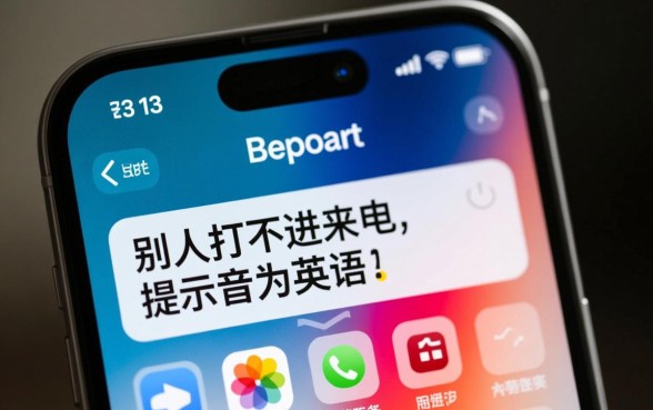 苹果13为什么别人打不进来显示英语，怎么设置成中文？