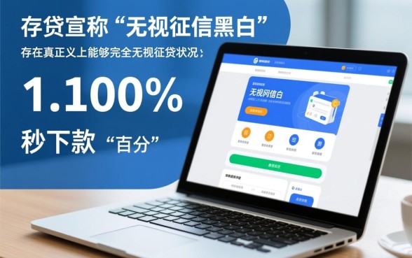 无视征信黑白100%秒下是真的吗，2026正规网贷靠谱吗？