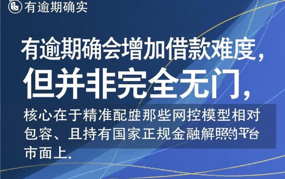 征信有逾期正规的网贷口子有哪些？征信不好哪里能借到钱？