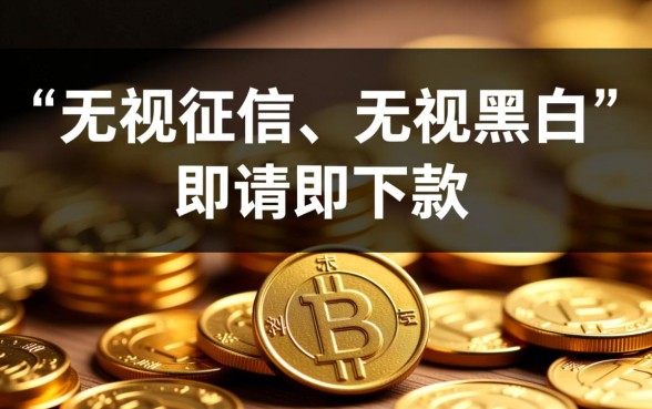 2026无视黑白征信口子是真的吗，申请就下款的口子有哪些