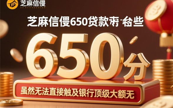 芝麻信用650贷款平台有哪些，哪个下款快容易通过