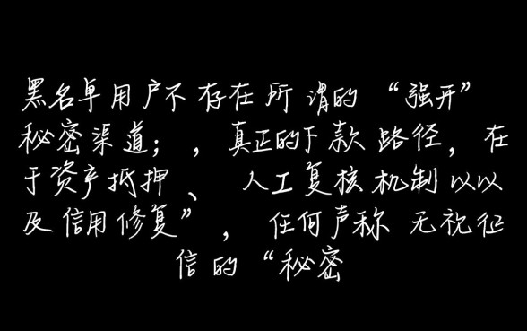 双黑名单用户能下款的秘密渠道吗，黑户贷款有什么口子