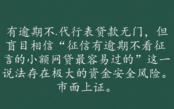 征信有逾期怎么贷款？不看征信的小额网贷最容易过的是哪个？
