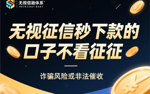 无视征信秒下款的口子有哪些？不看征信的口子安全吗？