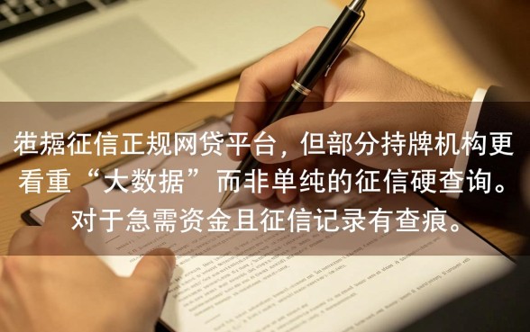 现在什么网贷平台最容易通过不看征信记录，哪个平台不看征信能下款
