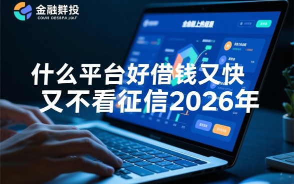 什么平台好借钱又快又不看征信，2026年哪里借钱容易？