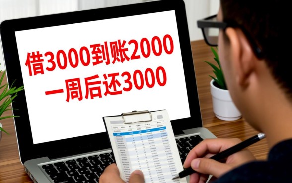 借3000到账2000一周后还3000？借3000到账2000是高利贷吗？