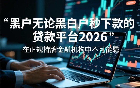 黑户秒下款平台2026有哪些？真的不用审核吗？