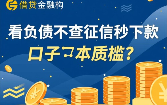 不看负债不查征信秒下款的口子有哪些，2026最新是真的吗？