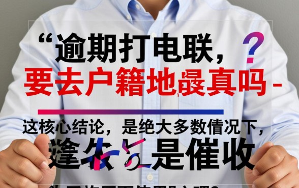 家人逾期说要去户籍地是真的吗,催收会上门吗