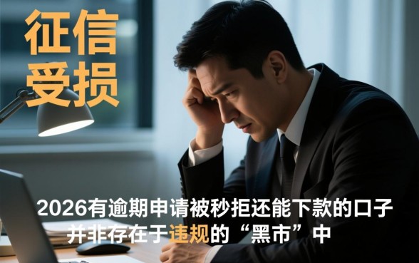 2026有逾期申请被秒拒还能下款的口子，有逾期怎么借钱？