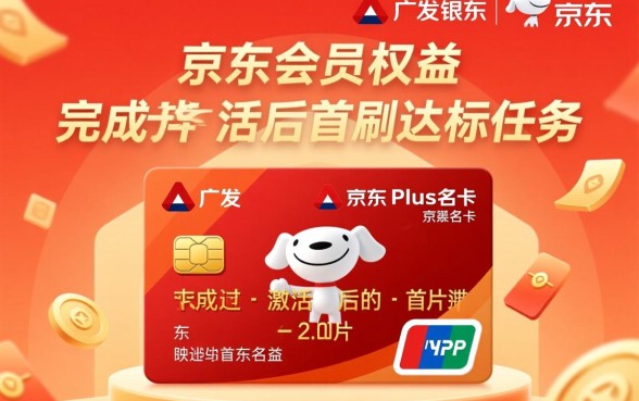 广发京东plus联名卡怎么领取京东会员，激活后怎么送京东plus