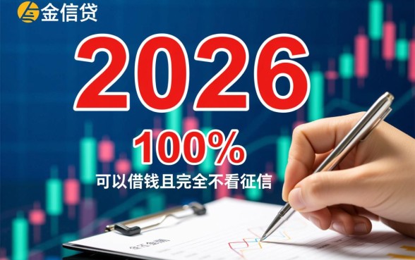 2026年不看征信能借钱吗，哪里有100%下款的平台
