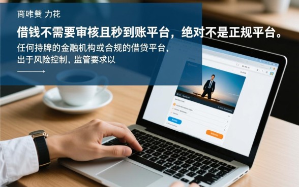 网上借钱不需要审核秒到账的是正规平台吗，安全吗？