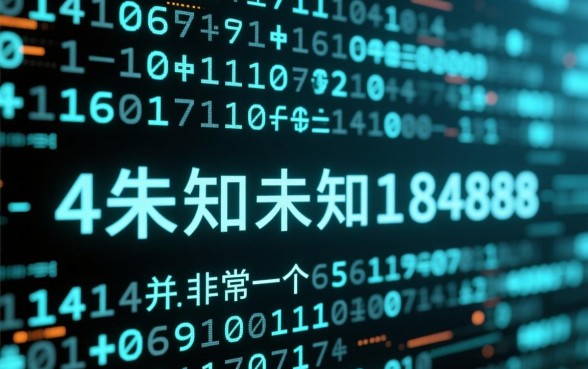 4未知未知18488未知未知是什么数字，这串数字代表什么？